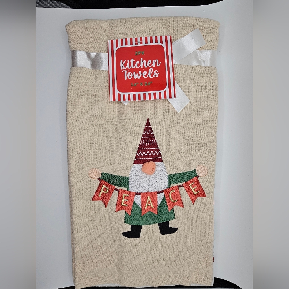 Xmas 2 Pack 16"x 26" Kitchen Towels NWT